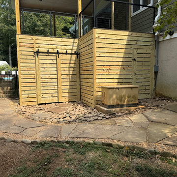 Drainage and Hardscape design-build project in Pittsboro, NC