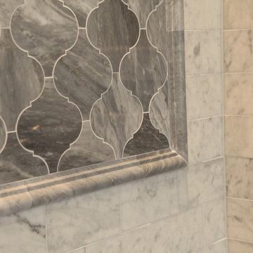 Arabesque Marble Master Bathroom
