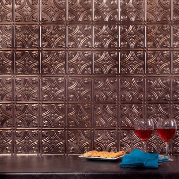 Fasade Traditional 1 Backsplash Panel in Brushed Nickel