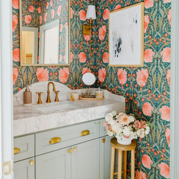 Bathroom wallpaper installation Denver, CO