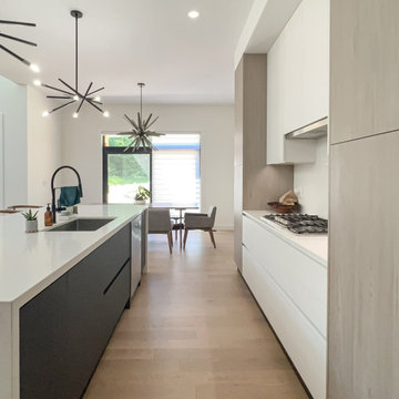 Grey Pine Modern Kitchen: Tiny, ON