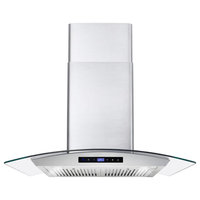 2-Piece Kitchen, 30" Gas Range and 30" Wall Mount Range Hood