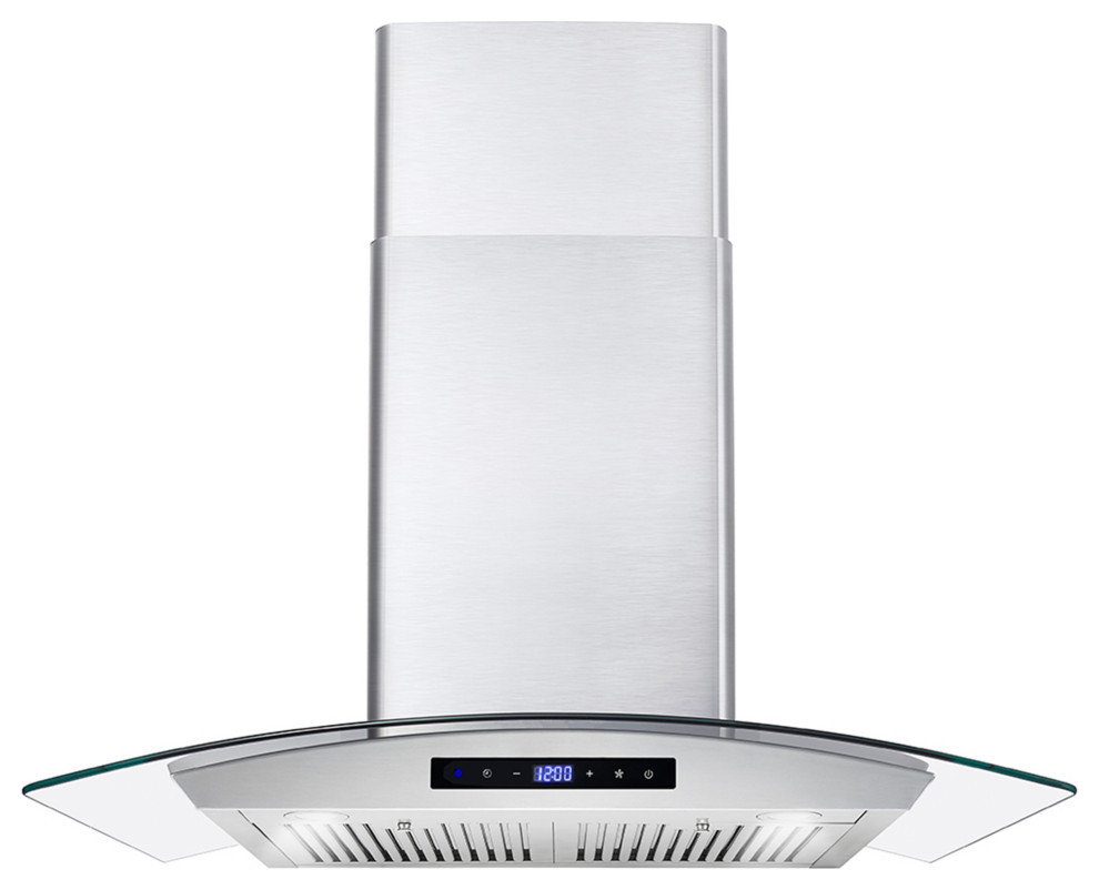 2-Piece Kitchen, 30" Gas Range and 30" Wall Mount Range Hood
