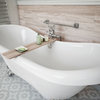 DreamLine Chesapeake 69"L x 31"H Acrylic Freestanding Bathtub with Chrome Finish