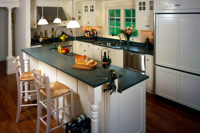 Elegant kitchen photo in Boston