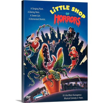 "Little Shop of Horrors (1986)" Wrapped Canvas Art Print, 12"x18"x1.5"
