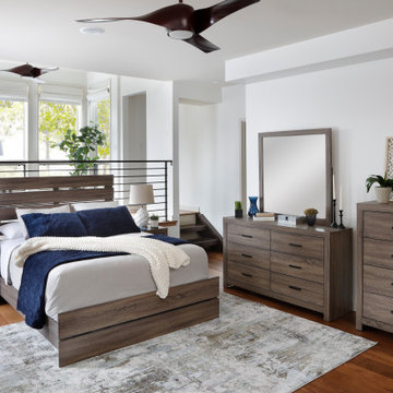 Wingate Panel Bedroom Set: Rustic Charm Meets Modern Design