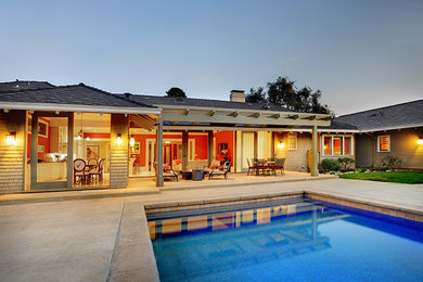 Example of a classic pool design in Santa Barbara