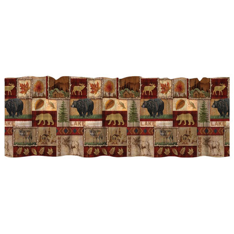 Lodge Collage Window Valance