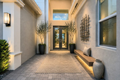 Entryway - modern entryway idea in Miami