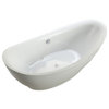 Miseno MT6831FSO 68" Freestanding Acrylic Soaking Tub - White