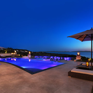 Rancho Palos Verdes 2014 - Perimeter Overflow Infinity Pool & Landscape Remodel