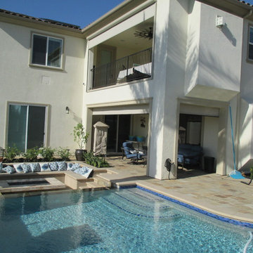 Motorized Power Screens on California Room in Lake Forest, California