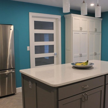 Teal Accent Kitchen