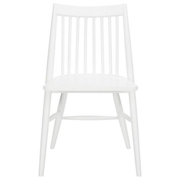Ziglor 19" Spindle Dining Chair, Set of 2, White