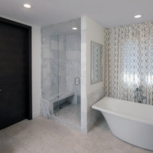 Modern farmhouse bathroom