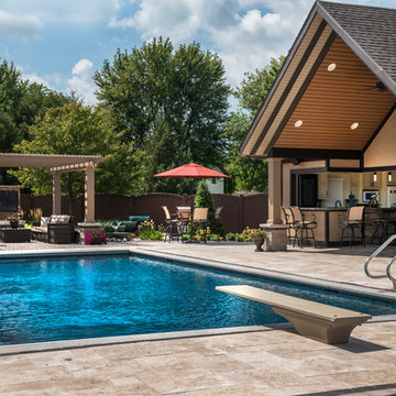 Ashkum, IL Swimming Pool, Pergola and Fire Pit