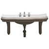 WS Bath Collections Retro Wall Mounted Sink with One Faucet Hole