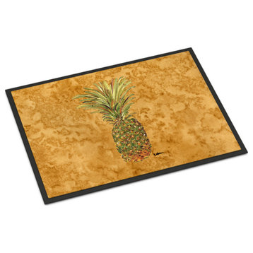 8654Jmat Pineapple Indoor Or Outdoor Doormat, 24"x36", Multicolor