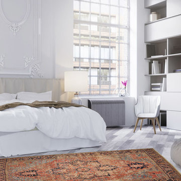 Antique Persian Rugs in Modern Interior