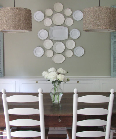 Eclectic Dining Room Kitchen Banquette