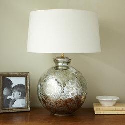 Silvered Glass Lamp - Table Lamps