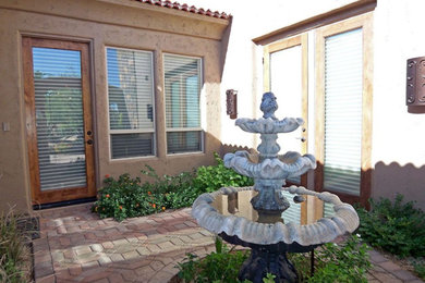 Inspiration for a southwestern exterior home remodel in Phoenix