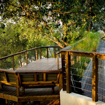 Deck in Forest- Back Yard