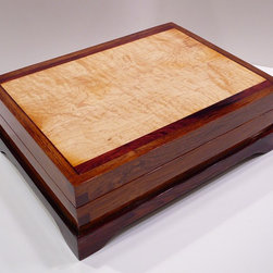 Custom exotic wood jewelry/valet box - Dresser Valets And Organizers