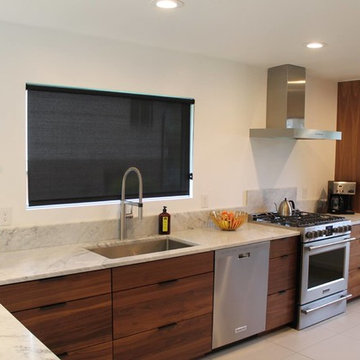 Plain and Fancy Walnut Kitchen
