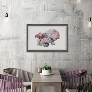 "Flower Bouquets" Framed Painting Print