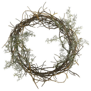 Nearly Natural 17� Frosted Twig Wreath