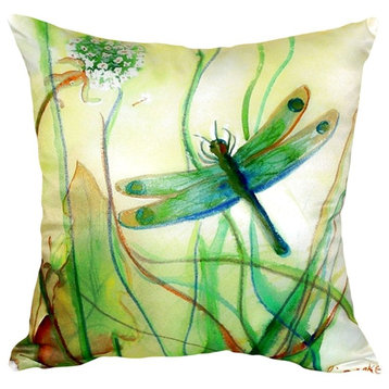 Betsy's DragonFly No Cord Pillow - Set of Two 18x18
