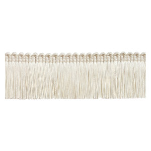 5 Yards Ivory Offwhite 1.25/" Brush Fringe Trim Victorian Silk