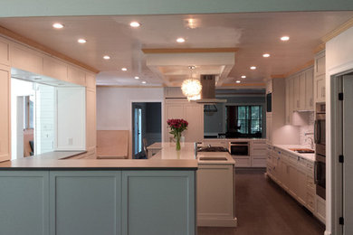 Example of a transitional kitchen design in Other