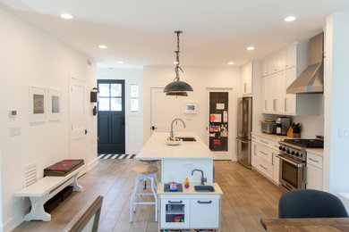Example of a trendy home design design in Boston