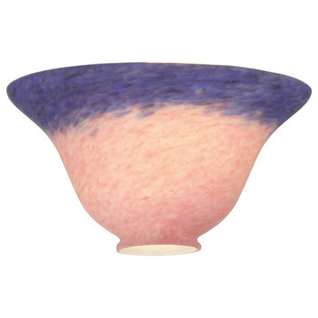 Pate-De-Verre Bell Shade, Pink/Blue