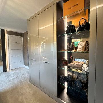 Bespoke Luxurious Dressing Room In Warm Tones