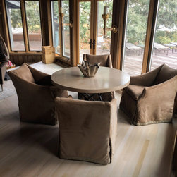 Limestone Tables and Benches - Dining Tables