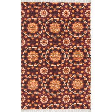 Loloi Aria Collection Rug, Spice, 3'x3' Round