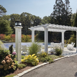 Custom Courtside Pergola - Osterville, MA - Pergolas