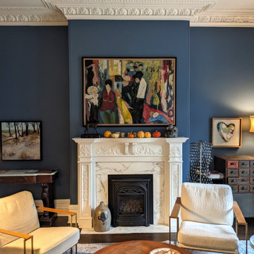Living room design in Westmount