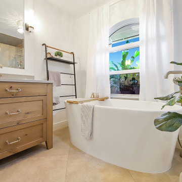 Organic Industrial Master Bath