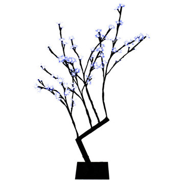 30" Blue Cherry Tree With 96 LEDs