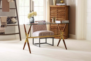 Inspiration for a modern home office remodel in Denver