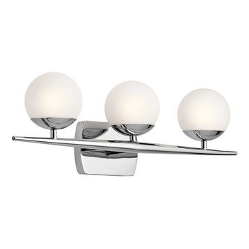 Kichler Jasper 3-Light Bathroom Vanity Light in Chrome