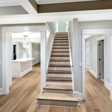 Central Staircase and Hallway – 1950s Arts and Crafts Home Renovation