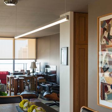 Monorail LED Cirrus Float with Rectangular Lens by Edge Lighting