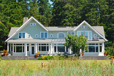 Design ideas for a beach style exterior in Seattle.