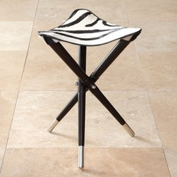 Zebra Stool - Footstools And Ottomans